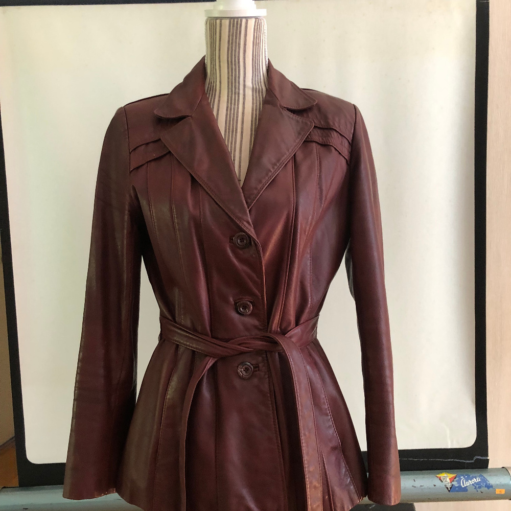 Wilsons Vintage Leather Jacket Size 12 Womens - Picture 2 of 7